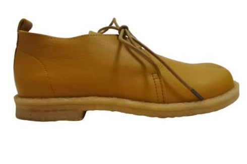 【かぼちゃの馬車 CA-210 キャメル】くたっとやわらか本革靴紐シューズ